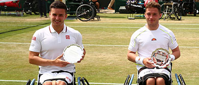 2019 Wimbledon Championships - Aflie Hewett and Gordon Reid doubles runners up