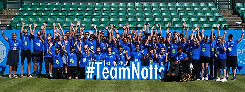 2017 Aegon Open Nottingham Volunteer Team