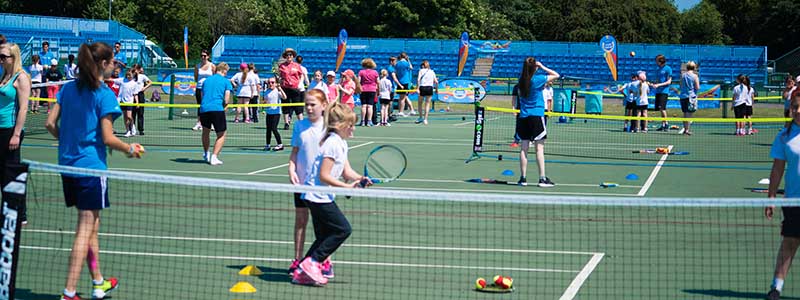 Nottingham Tennis Centre showcases a kids tennis programme
